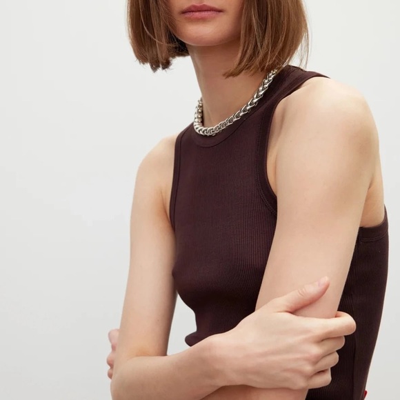 Róhe Car Top, Size 34 (XS), Pure Chocolate - Picture 1 of 9